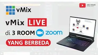 vMix Live di 3 (TIGA) Room Zoom Meeting yang Berbeda Secara Bersamaan