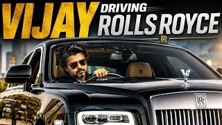 thalapathy Vijay driving his rolls Royce car with beast team 🔥🔥thalapathy vijay, thalapathy vijay.