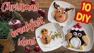 10 Best DIY Christmas Breakfast from pancakes and fruits tutorial / HOW TO!