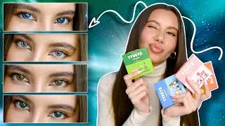 Farbige Kontaktlinsen für braune Augen! - TTDEYE Review 🤩✨ | Valeria Greb
