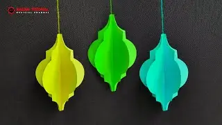 Membuat Hiasan Gantung Tema Religi dari Kertas Origami