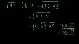 Simplify Square Roots: Examples