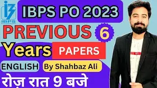 IBPS PO English Previous paper for 2023 l IBPS PO English Mock paper 6 l IBPS PO 2023