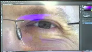 How to remove color from glasses in Photoshop