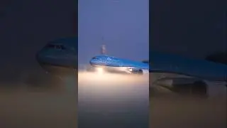 MISTY KLM A330 Landing at Schiphol #aviation #planespotting #schiphol #klm #plane #shorts #landing