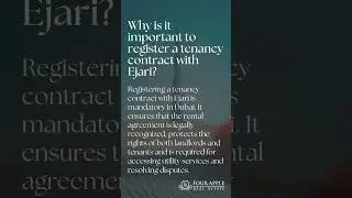 Why is it important to register a tenancy contract with Ejari?