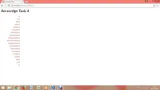 JavaScript  pyramid pattern program task 4