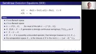A. Mironchenko. Semilinear boundary control systems: Well-posedness and stability.