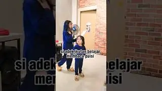 Lucunya Adik Senja Ikutan Belajar Membaca Puisi