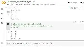 Pandas Series Data Structure: Operations