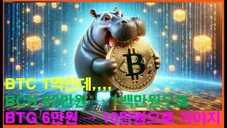 비트코인 1억 시대) / 비트코인 1억인데, BCH 82만원 - 1백만원 / BTG 6만원 - 10만원 가야지   #비트코인 #암호화폐 #가상자산 #가상화폐 #알트시즌