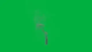 CANDLE SMOKE GREEN SCREEN