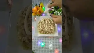 Салат на праздничный стол 🥗 Новогодние часы 🕐 #быстрыерецепты #салатнановыйгод2023 #салаты