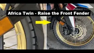 Africa Twin - DIY Raise the Front Fender