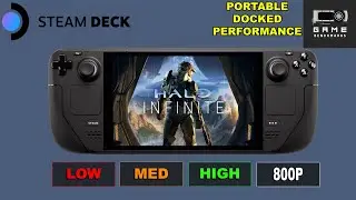 STEAM DECK | Halo Infinite | 800P | Low | Med | High | Benchmark | 2023