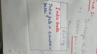 Example of font tag