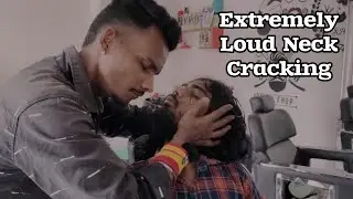 ASMR Extremely Loud neck crack and Head massage  By Master Cracker To Michael barber