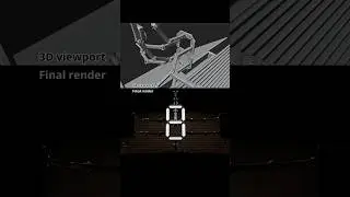 Mechanical seven segment display (alternate angle) 