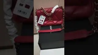 Red Chanel Leather Hand Bag Purse Unboxing Video 😍😍😍