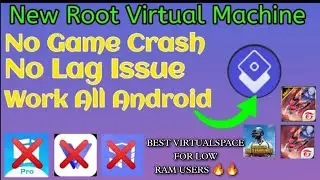 New V8 Root Virtual Machine for Game hack No Game Crash issue❗Rootacess #superuser #nolag #vmospro‼️