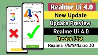 Realme Ui 4.0 New Update - Realme Ui 4.0 Android 13 Device List 🤩 | Realme Ui 4.0 Release Date