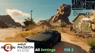 Saints Row - RX 6700 Benchmark Run | All Settings | RTAO | FSR 2