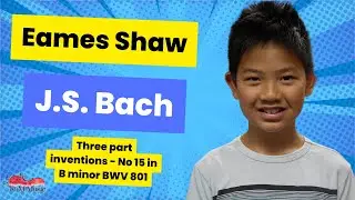 J.S. Bach -Three part inventions - No 15 in B minor BWV 801- Eames Shaw