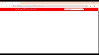 Top Header Design Using HTML & CSS With Mantain Code Standard