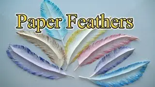 How to make a paper feather in 5 Minutes - Gift Wrapping Ideas Creative