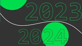 New year text effect on 