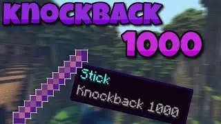 KNOCKBACK 1000 STICK in Minecraft: Bedrock Edition using commands! (Updated)