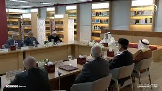 سلطان القاسمي يستقبل رؤساء المجامع اللغوية العربية