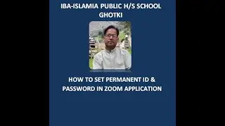 How to set permanent ID & Password in Zoom Application