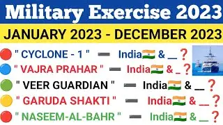 | Military Exercise 2023 | Important Military Exercises Of India 2023 | Current Affairs 2023 | CSIR