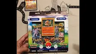 Unboxing Pokemon GO Pin Collection _ Charmander : Pokemon TCG (3 Booster Packs) / mainliars