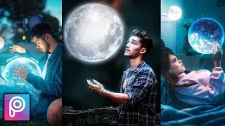 Glowing Moon | PicsArt Editing Tutorial | 2020 Latest Photo Editing in PicsArt | RTWORLD