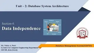 Data Independence of DBMS | Unit-2 | Lecture-3