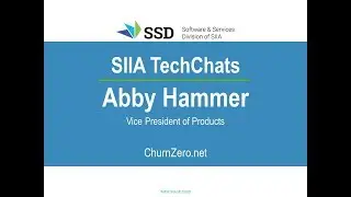 SIIA TechChats | Abby Hammer, VP of Products, ChurnZero