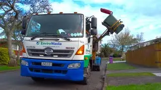 Enviro NZ Side Arm Collecting Residential General Waste Wheelie Bins, T920 - Part 1/3 (Enviro Waste)