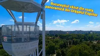 Bucureștiul văzut din roata panoramică din Orășelul Copiilor  #Orășelul #Copiilor #București #4k