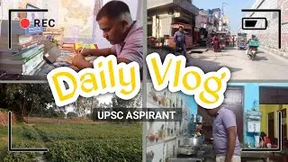 A Day in My Life as a UPSC Aspirant | Study Vlog | Library Motivation | UPSC ASPIRANT VISHAL 