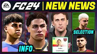 EA FC 24 NEWS | NEW CONFIRMED Updates, Real Faces & Career Mode Features ✅