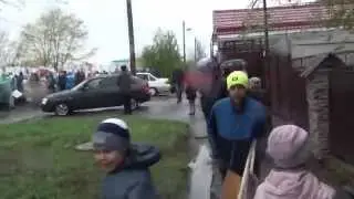 Начало праздничного шествия 8 мая 2015 года в Сибае