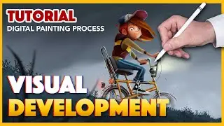 VISUAL DEVELOPMENT: How to PAINT an ILLUSTRATION (Free Tutorial)