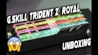 G.SKILL Trident Z Royal Series Unboxing & Lighting Effects