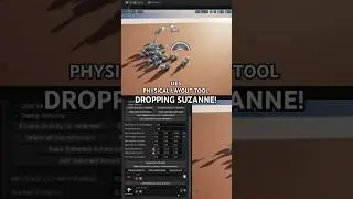 UE5 Physical Layout Tool - Facciamo precipitare Suzanne!