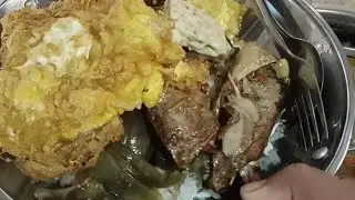 Tantangan beli nasi rames viral pakai wajan full jadi satu!!