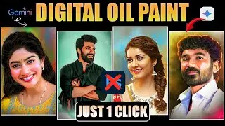 Google Gemini New Trend 🔥 | AI Oil Painting Photo Editing in 20 Seconds | Telugu Tutorial