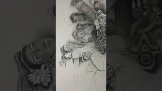 Aztec drawing in progress -auddddraws