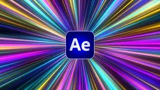 🚀 Animate TUNNEL of COLOR LINES in After Effects - Trippy Tunnel